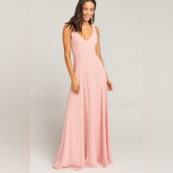 SHOW me your mumu Jenn maxi dress NWT peach/pink - Picture 1 of 16